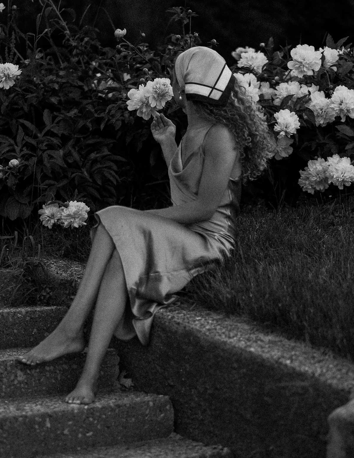 Slip Dress Summer Outfit + Peonies MY CHIC OBSESSION