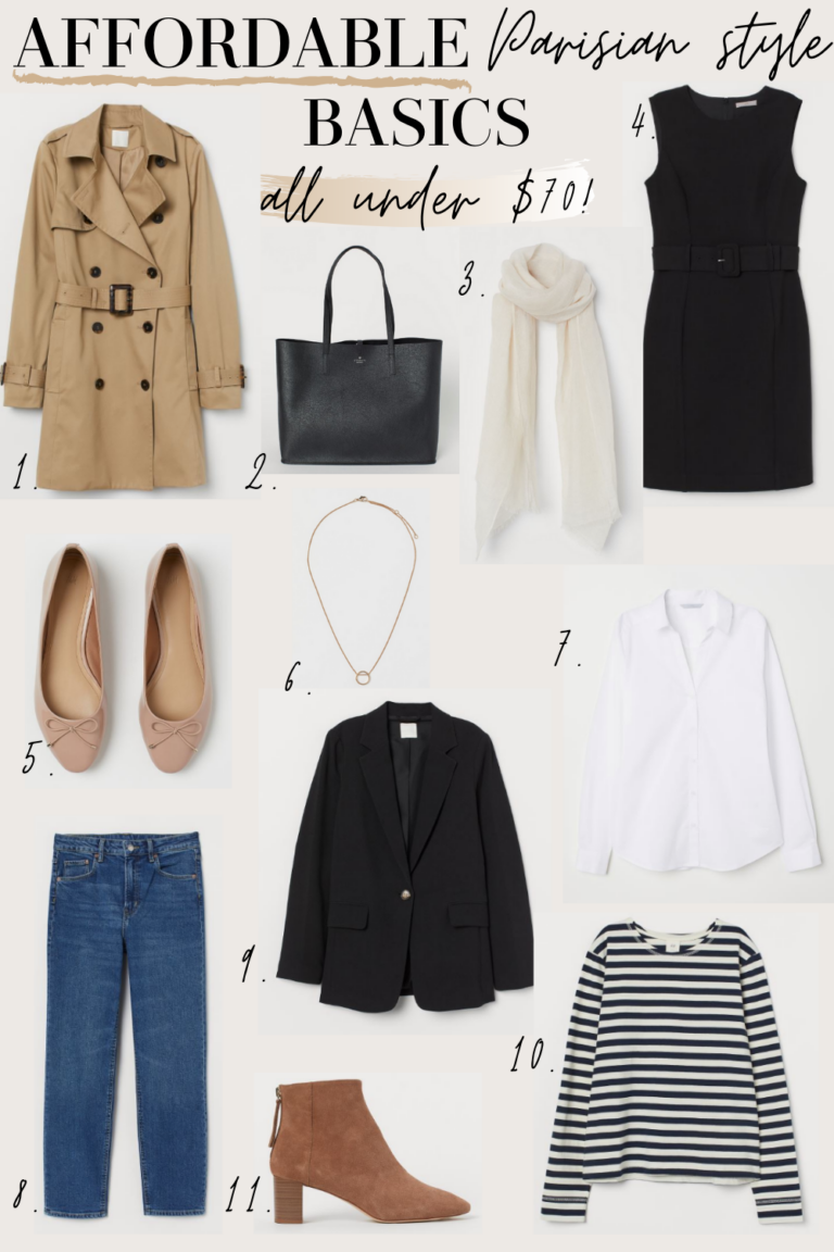 Everything Under $70 | Affordable Parisian Style Basics - MY CHIC OBSESSION