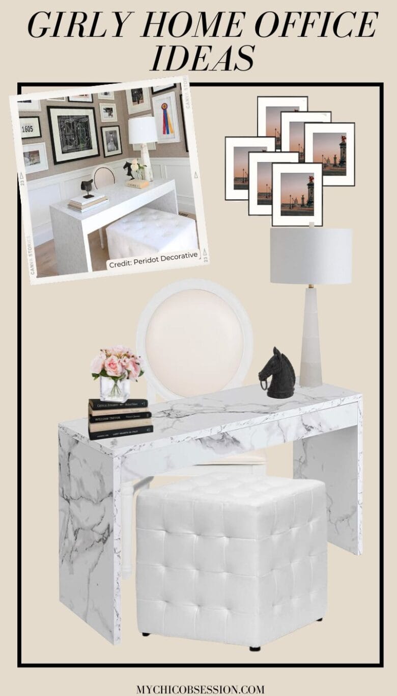 12 Designer-Approved Girly Home Office Ideas and How To Recreate Them ...