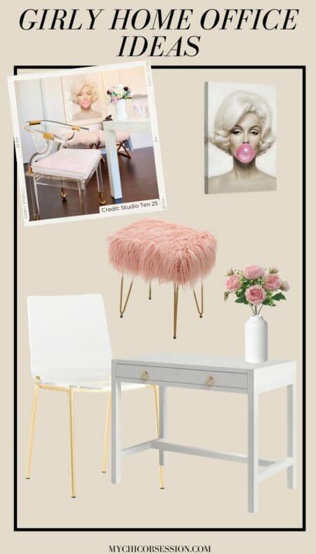 12 Designer-Approved Girly Home Office Ideas and How To Recreate Them ...