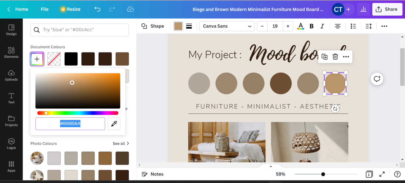 A Step-By-Step Guide on How to Create a Mood Board on Canva To Make ...