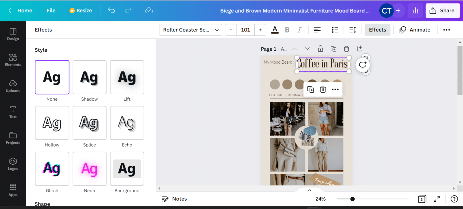 A Step-By-Step Guide on How to Create a Mood Board on Canva To Make ...