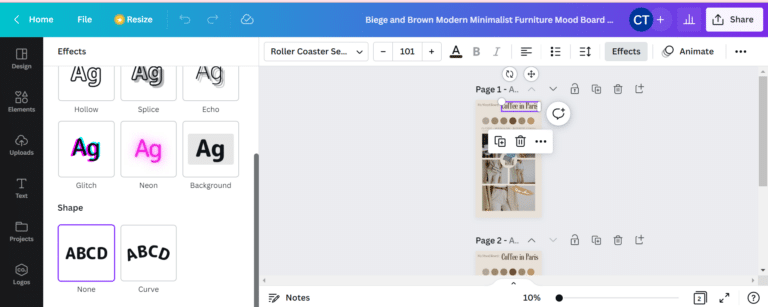 A Step-By-Step Guide on How to Create a Mood Board on Canva To Make ...