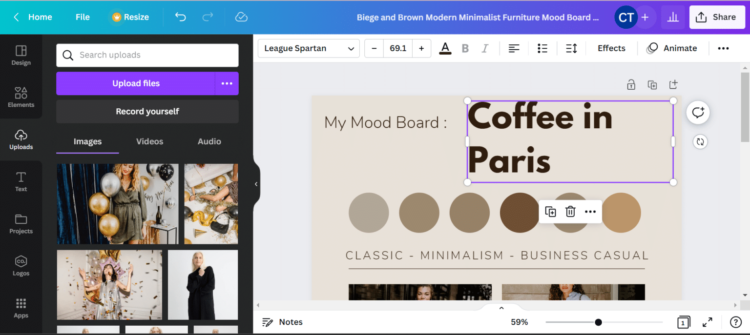 A Step-By-Step Guide on How to Create a Mood Board on Canva To Make ...