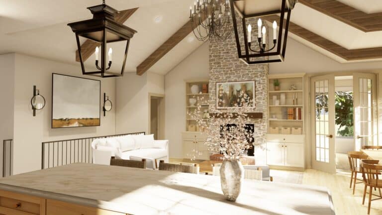 living room rendering