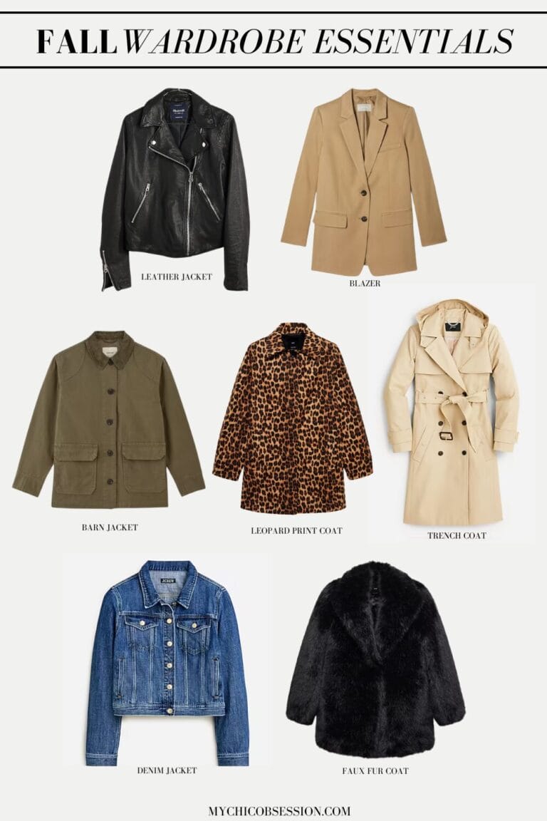fall wardrobe checklist essentials