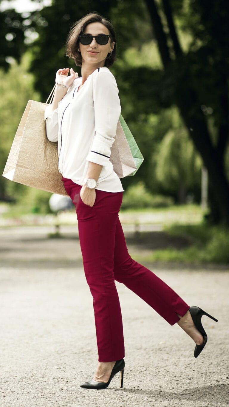 Cheers To Us Pants Set (Burgundy)