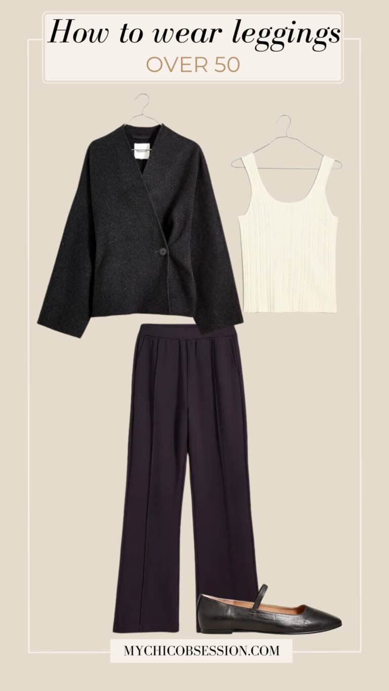 How to Wear Leggings for Women Over 50: Outfit Ideas - MY CHIC OBSESSION