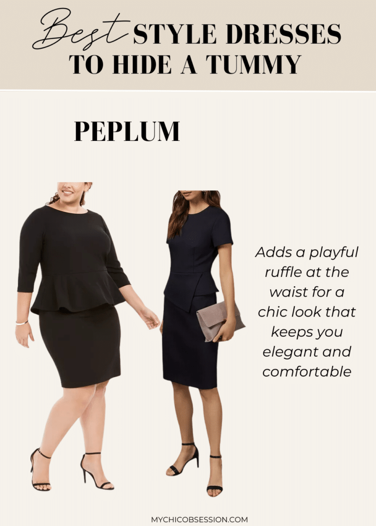 black dress to hide tummy Flattering Dresses To Hide Your Tummy