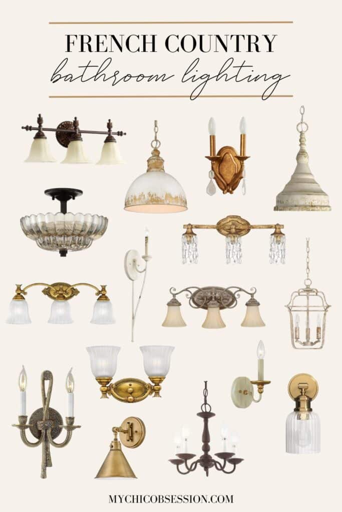 16 French Country Bathroom Lighting Options That Will Elevate Your ...