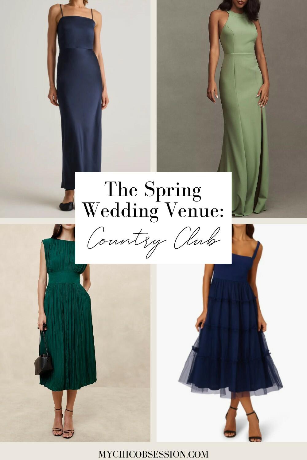 what to wear to a country club spring wedding