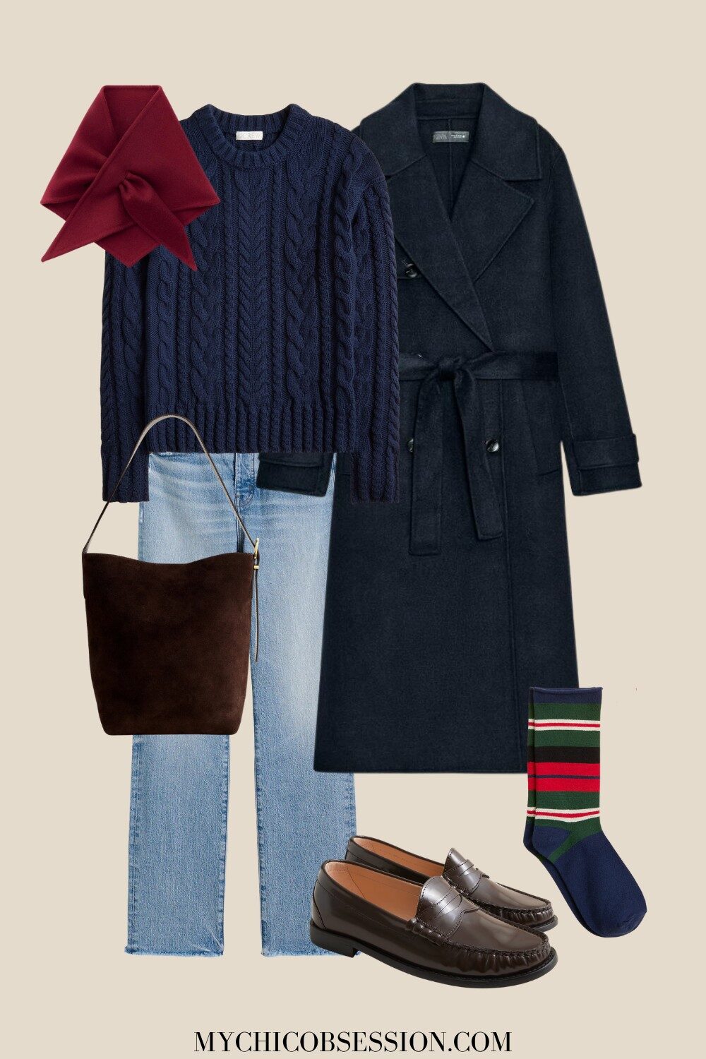 fall to winter transition outfit