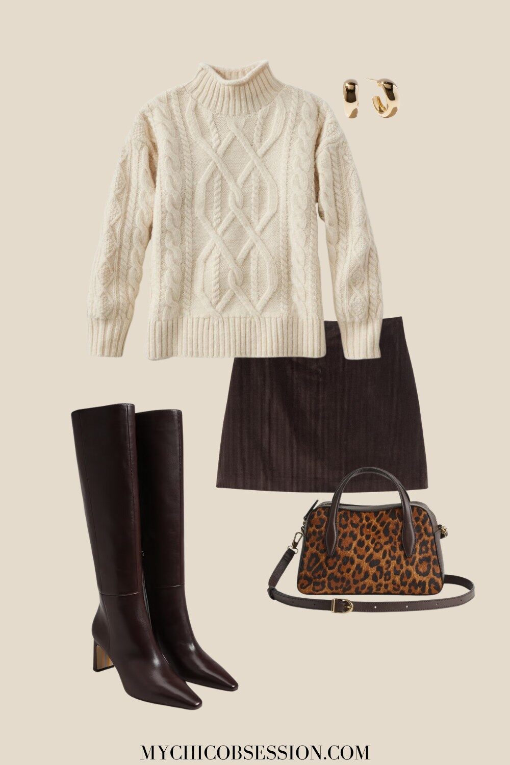 fall to winter transition outfit