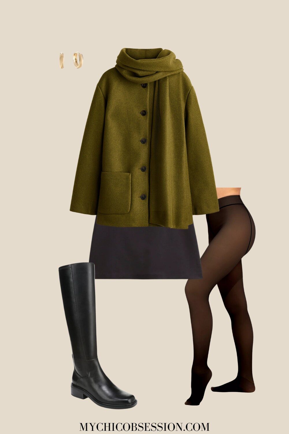 dress warm for winter - illusion fleece tights
