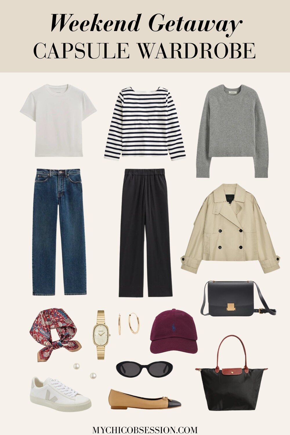 weekend trip packing list
