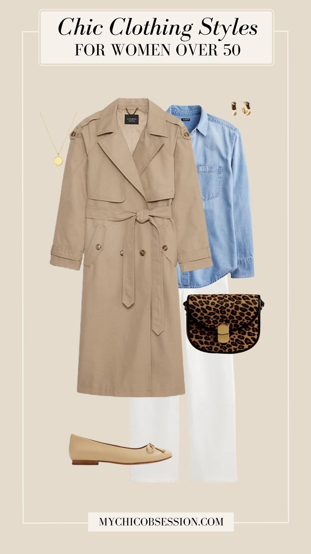 belted trench coat - over 50 clothing styles