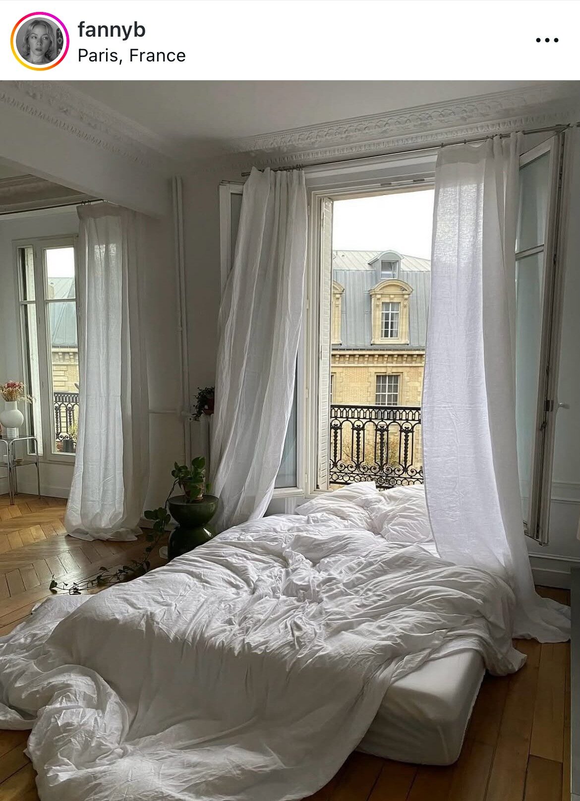 french home decor - breezy white curtains