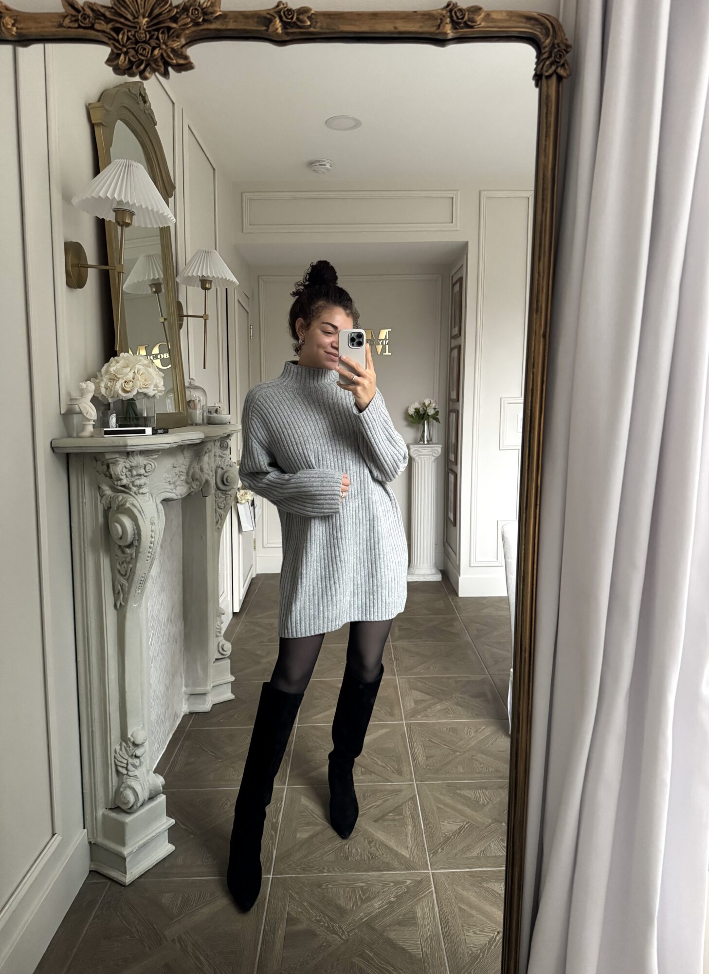 sweater dress outfit