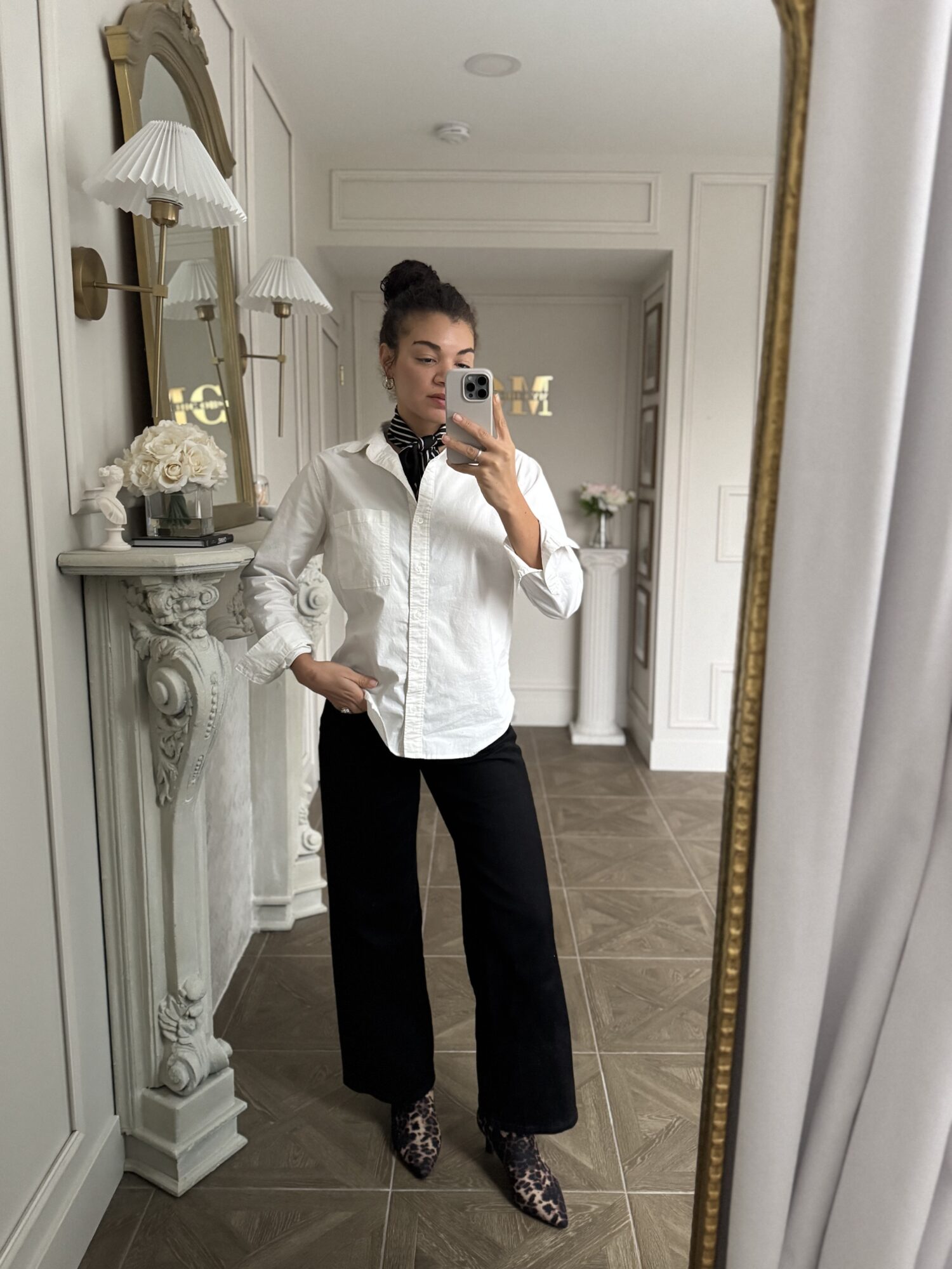 white button up outfit