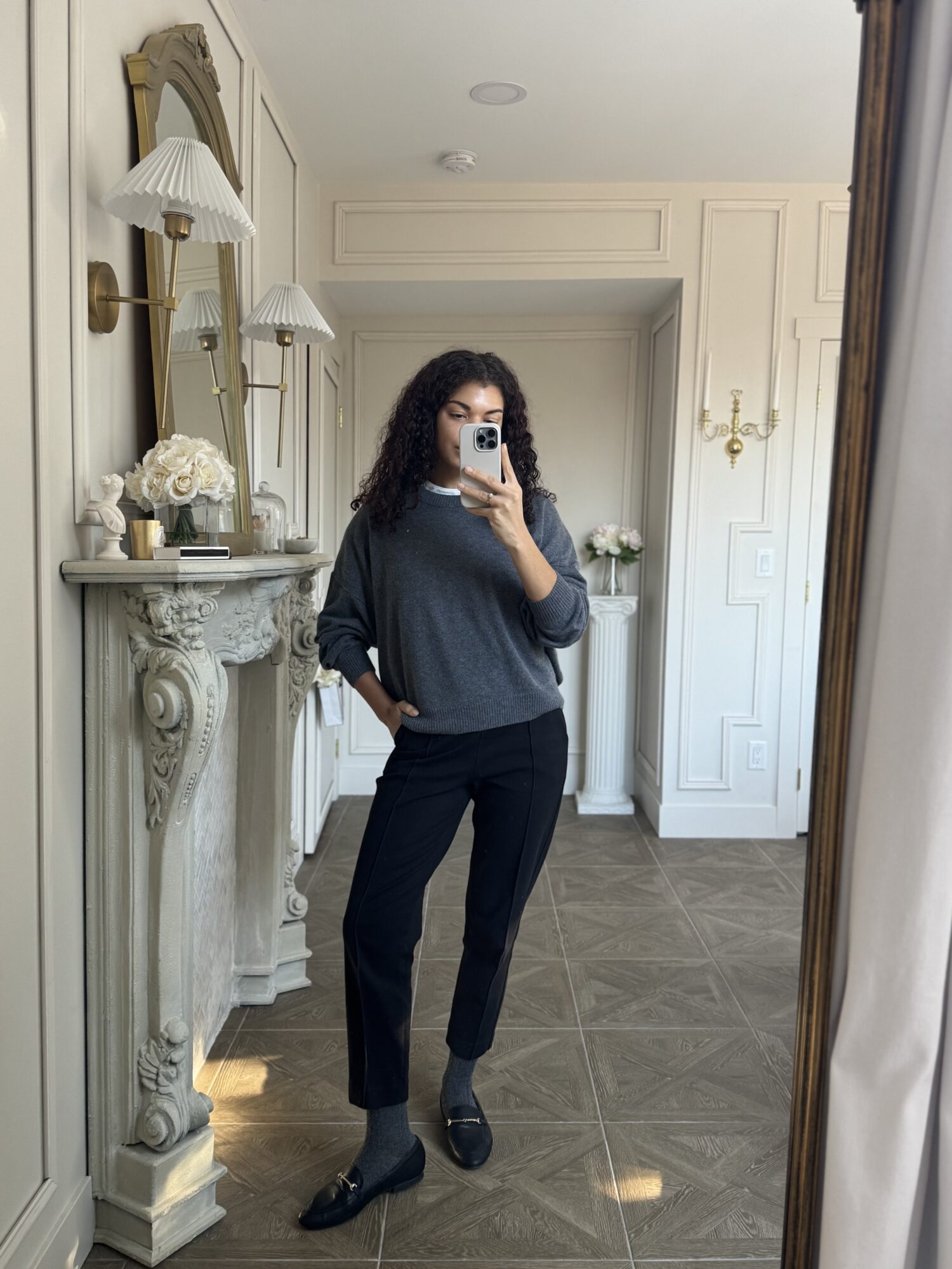 cashmere sweater outfit