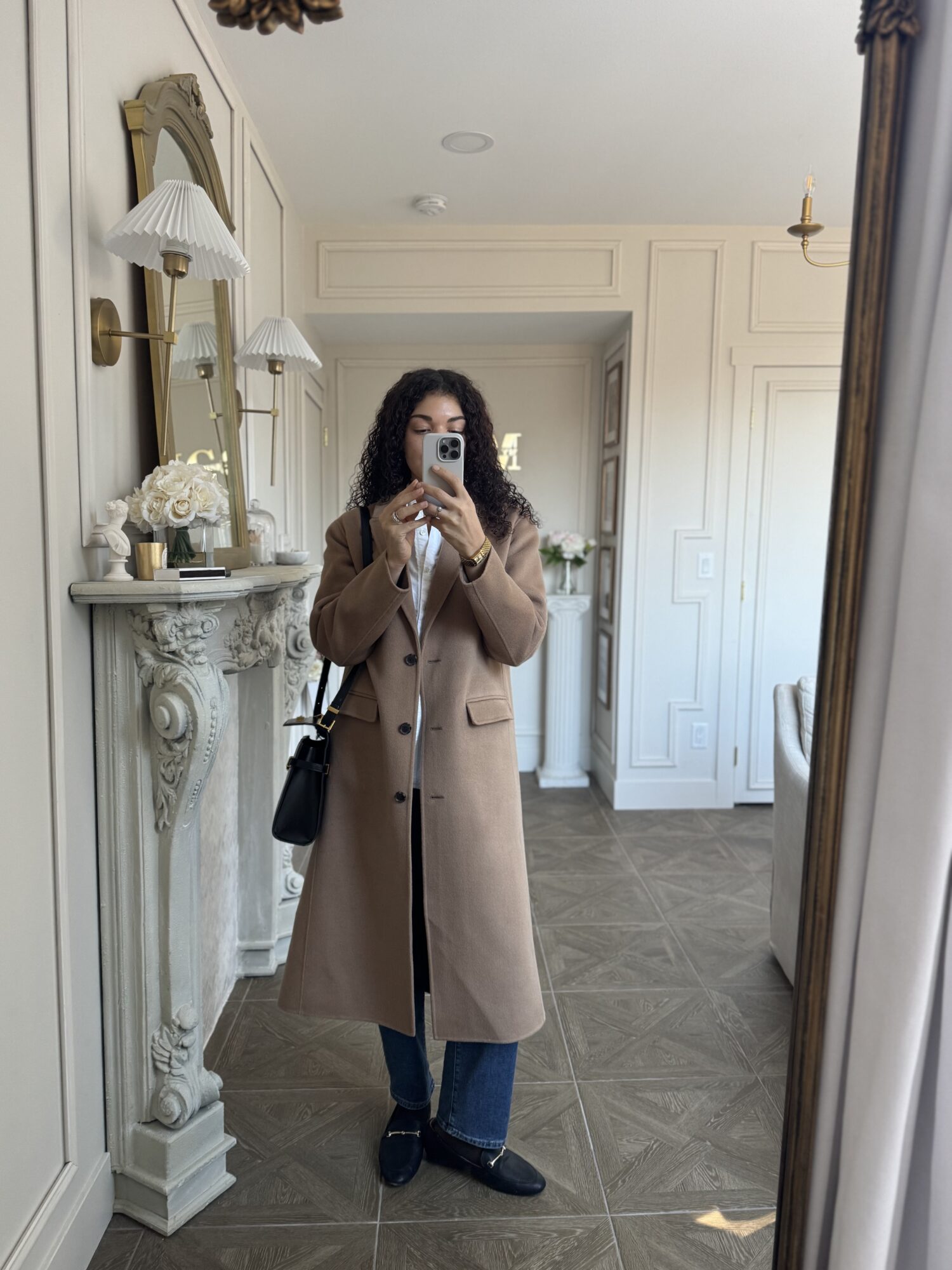 wool coat outfit