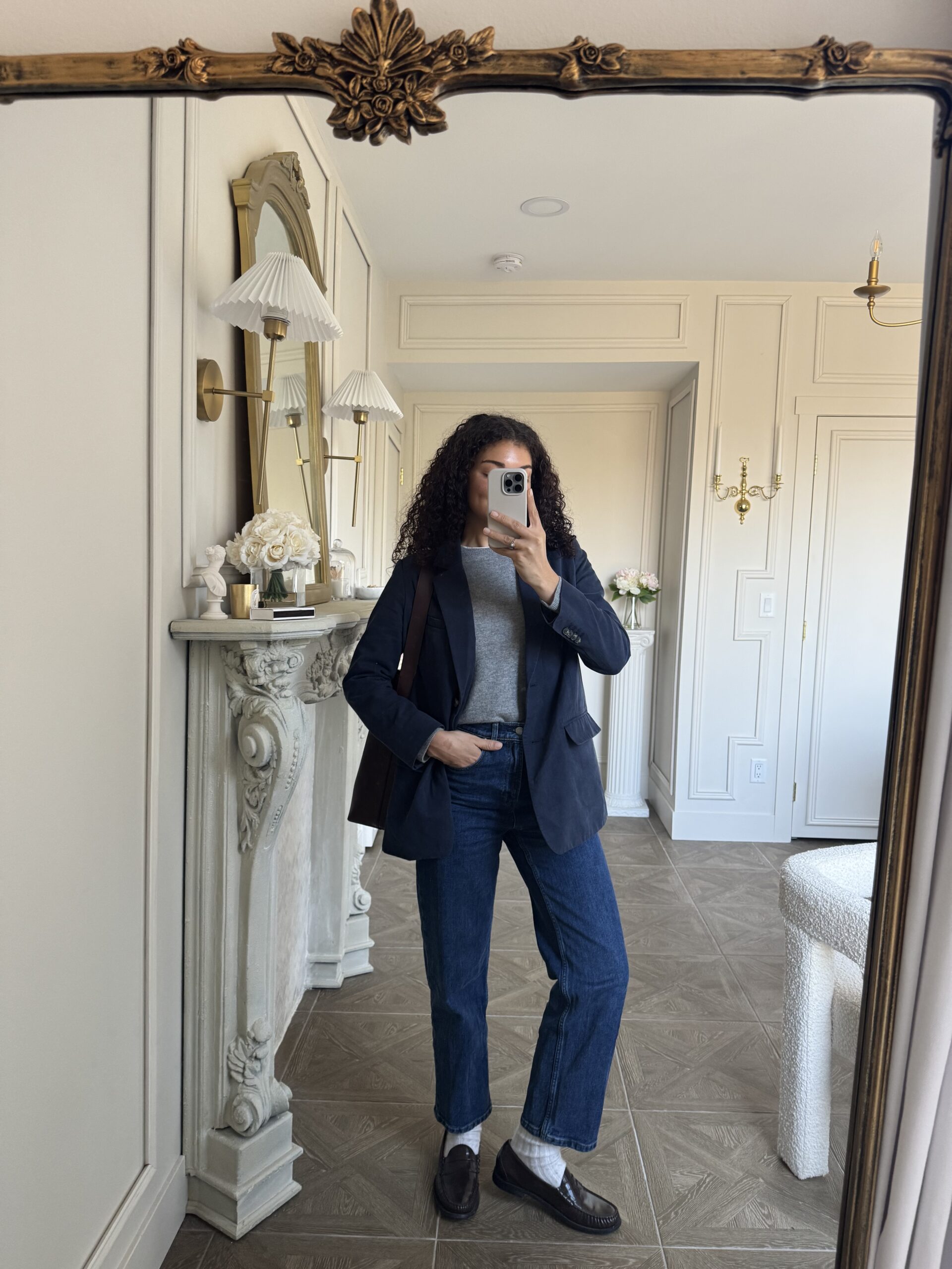 jeans and loafers