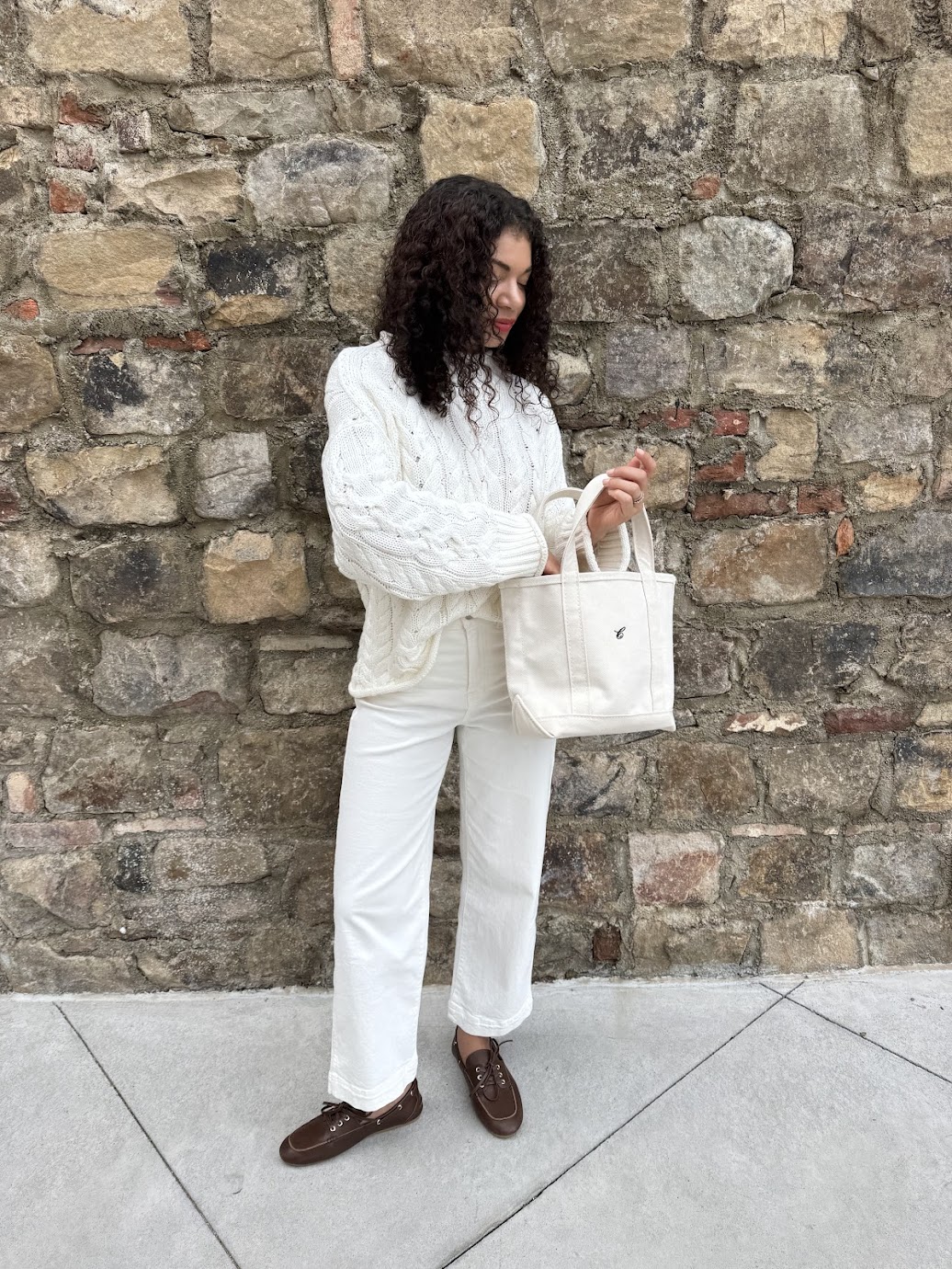 white spring outfit