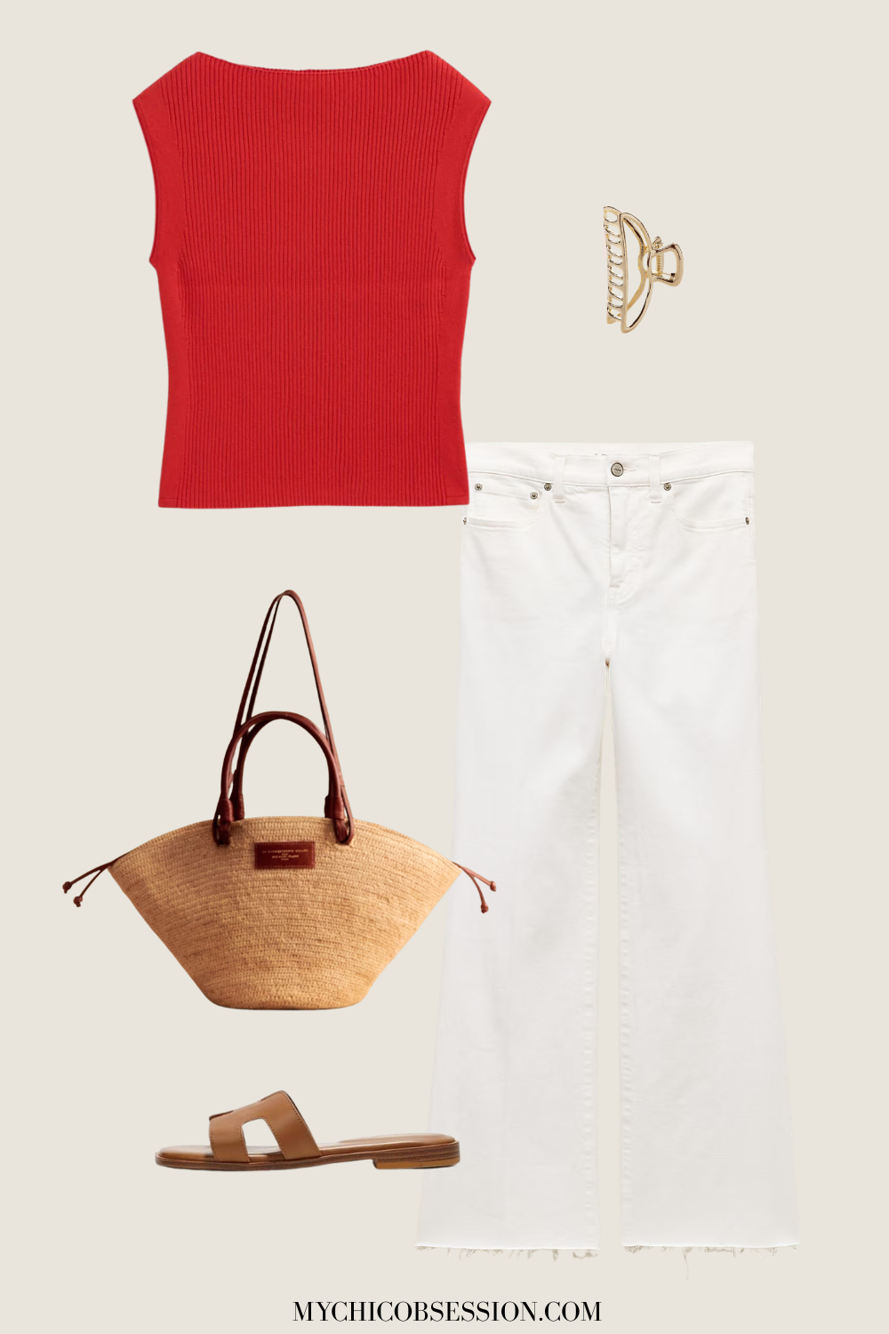 french warm weather outfit