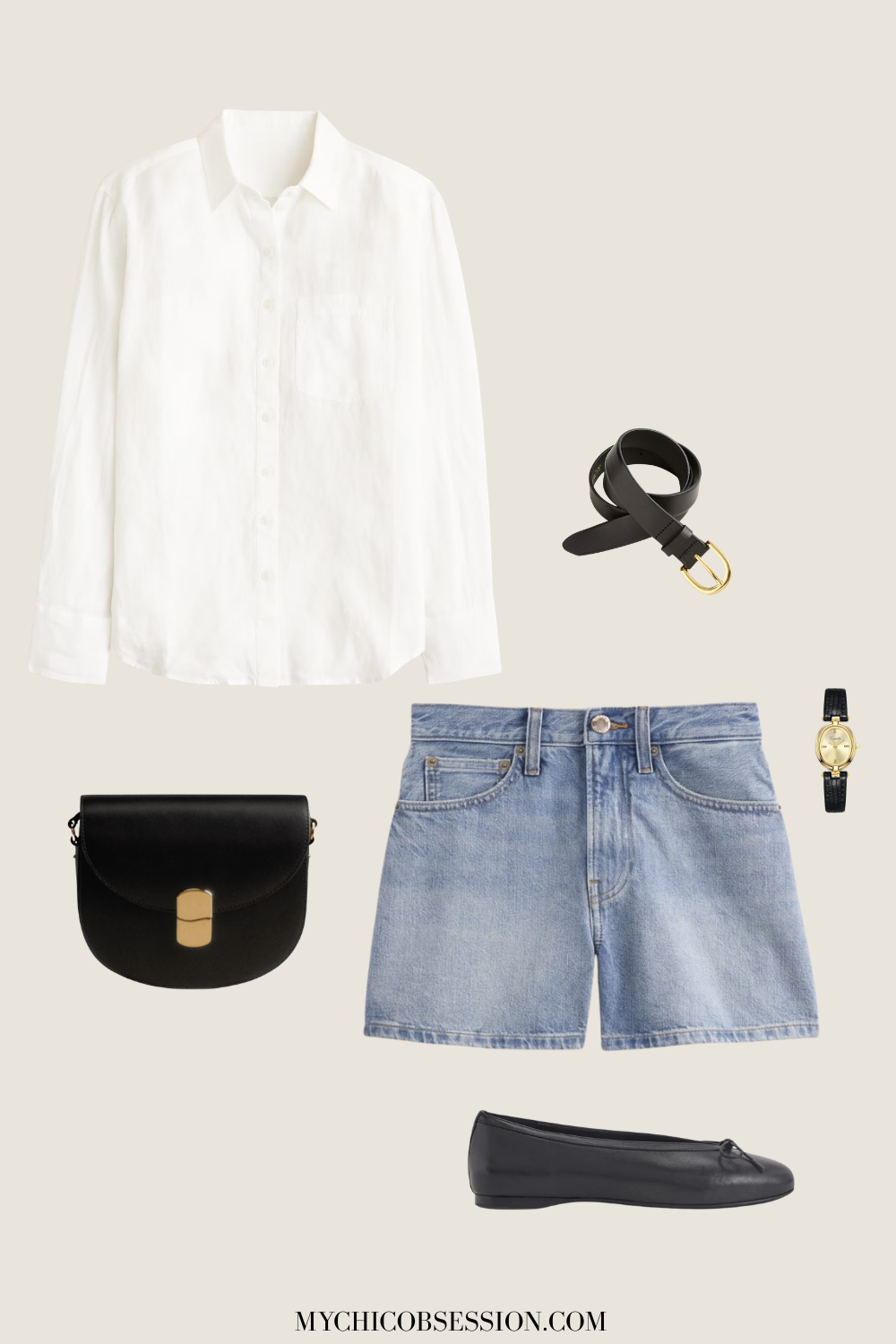 linen white button up outfit