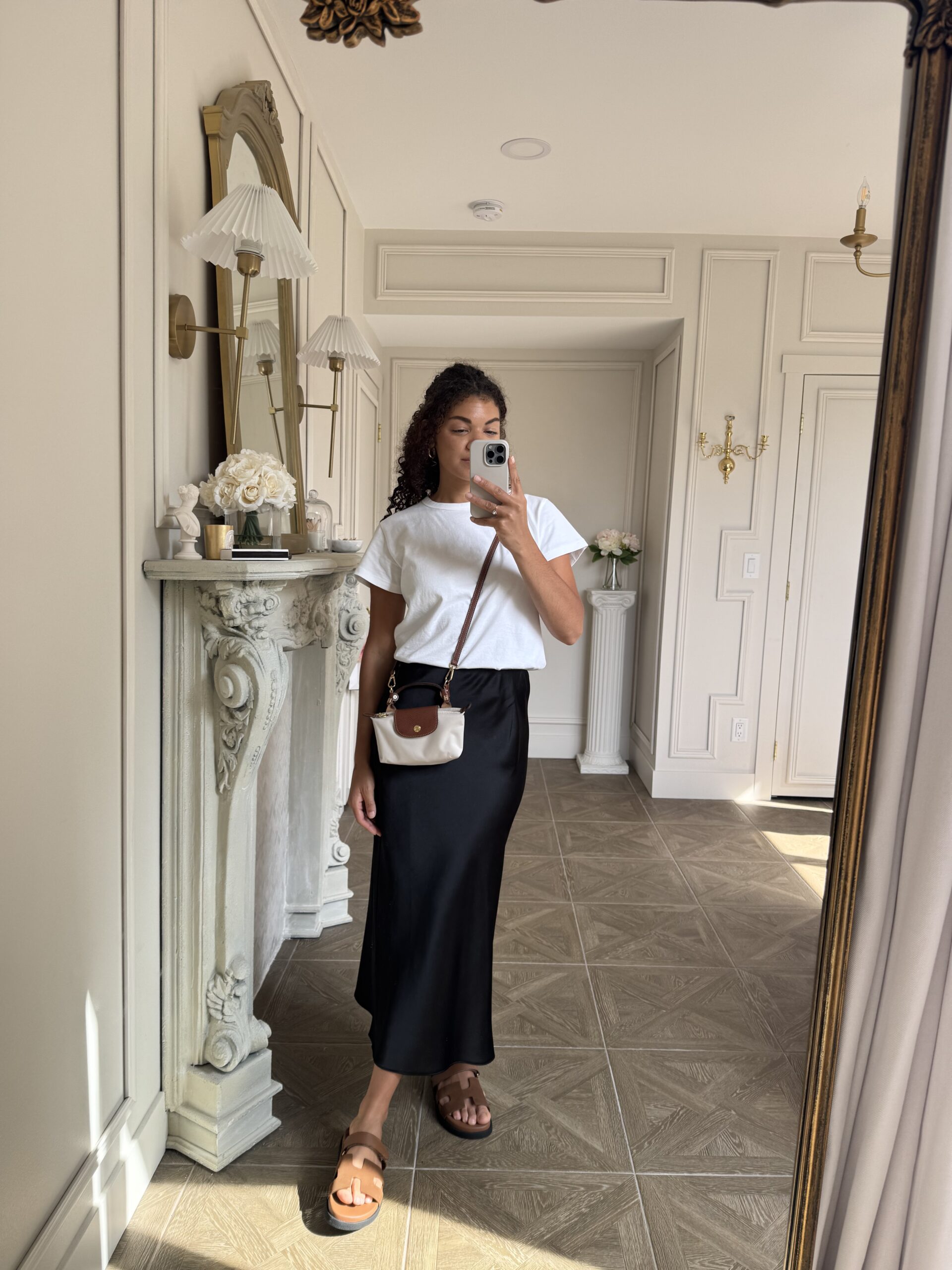 slip skirt outfit