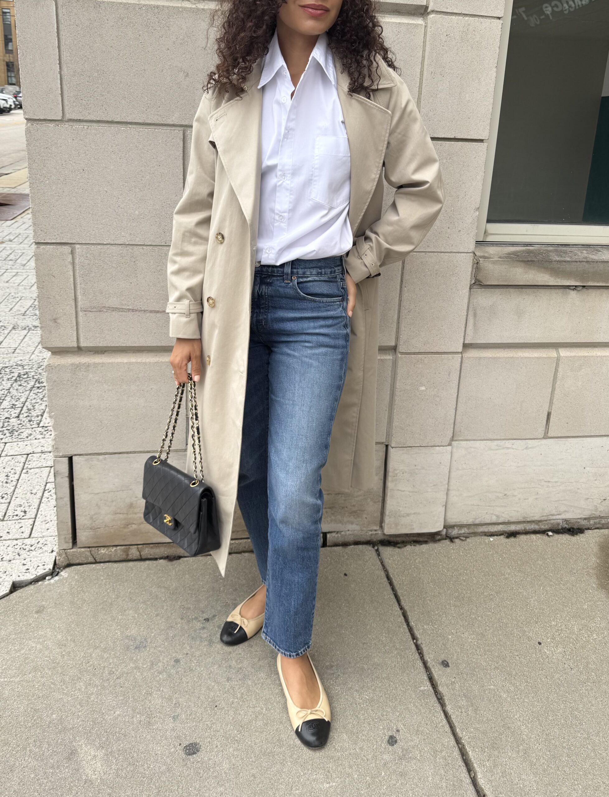 trench coat spring outfit