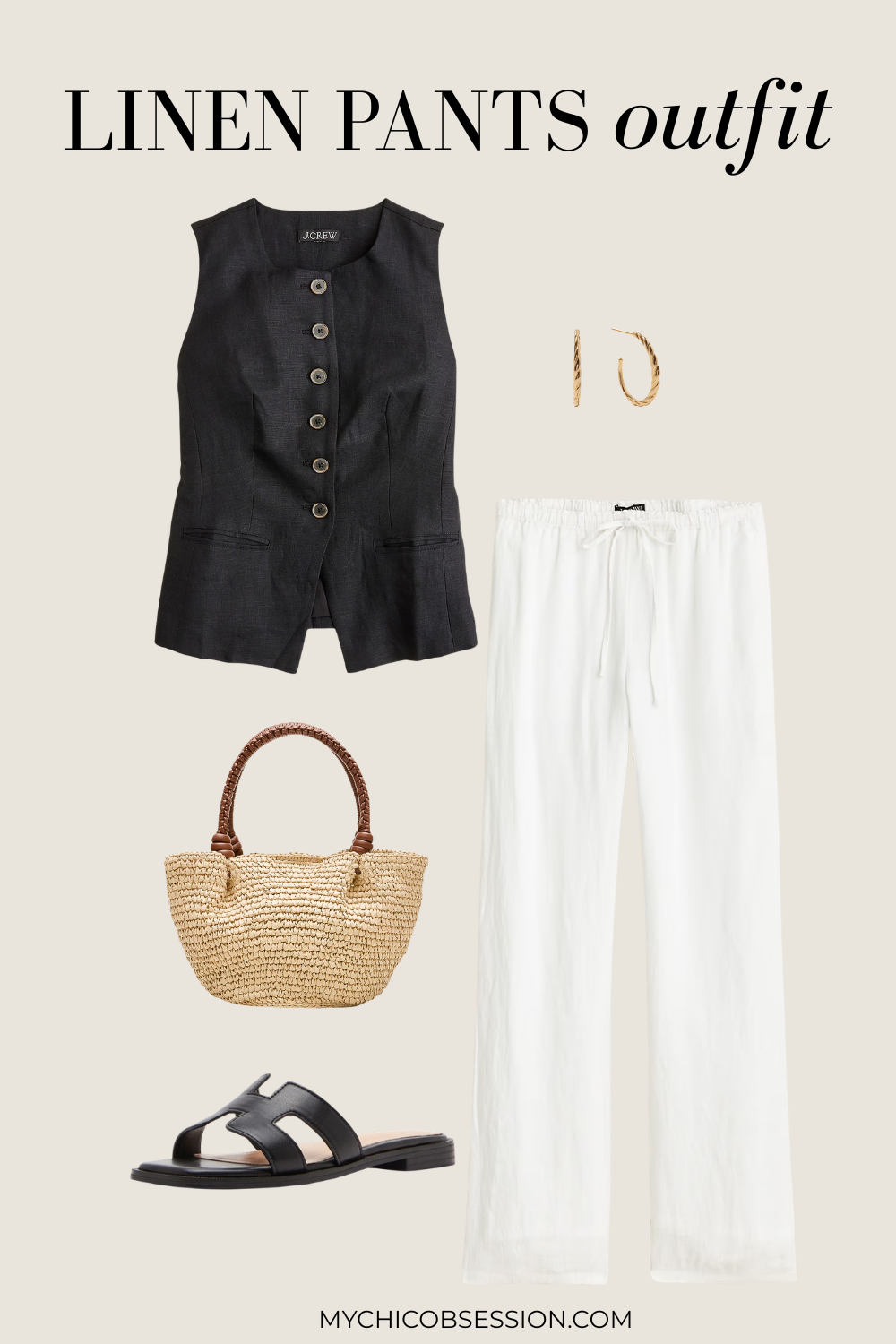 linen pants outfit