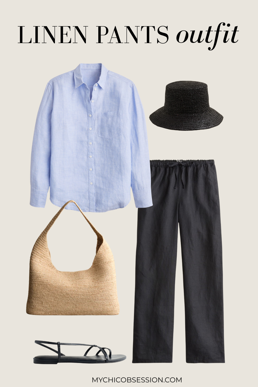 linen pants outfit