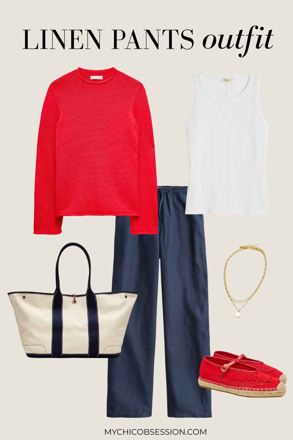 linen pants outfit