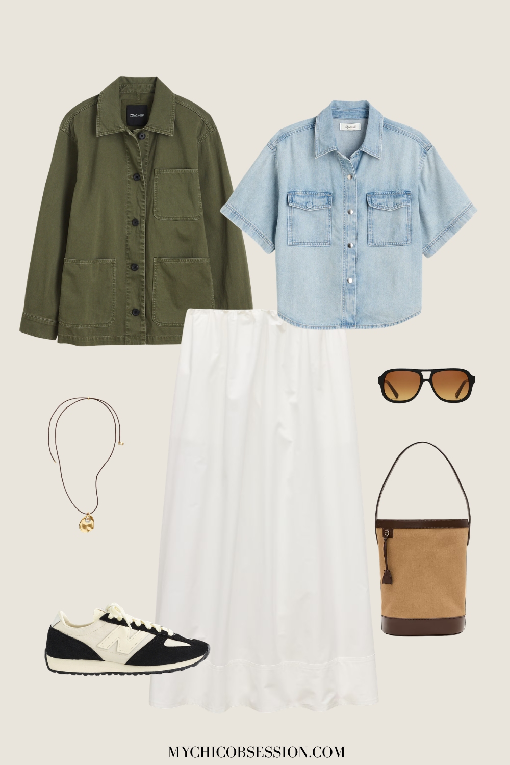 white skirt outfits