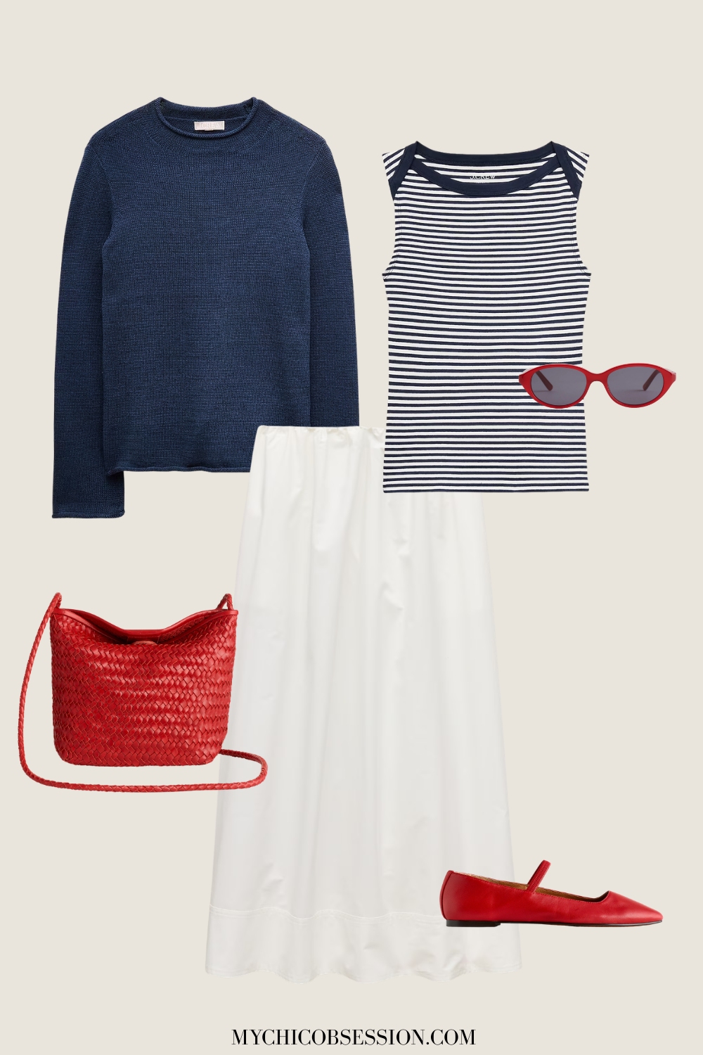 white skirt outfits