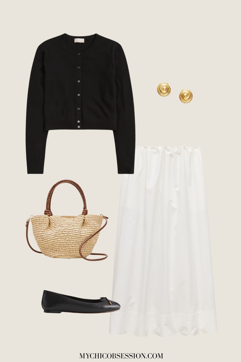 white skirt outfits
