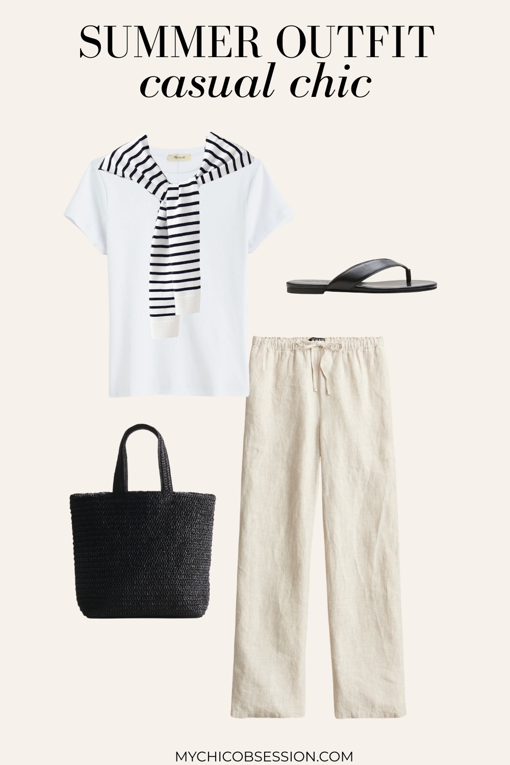 casual chic summer outfit 2