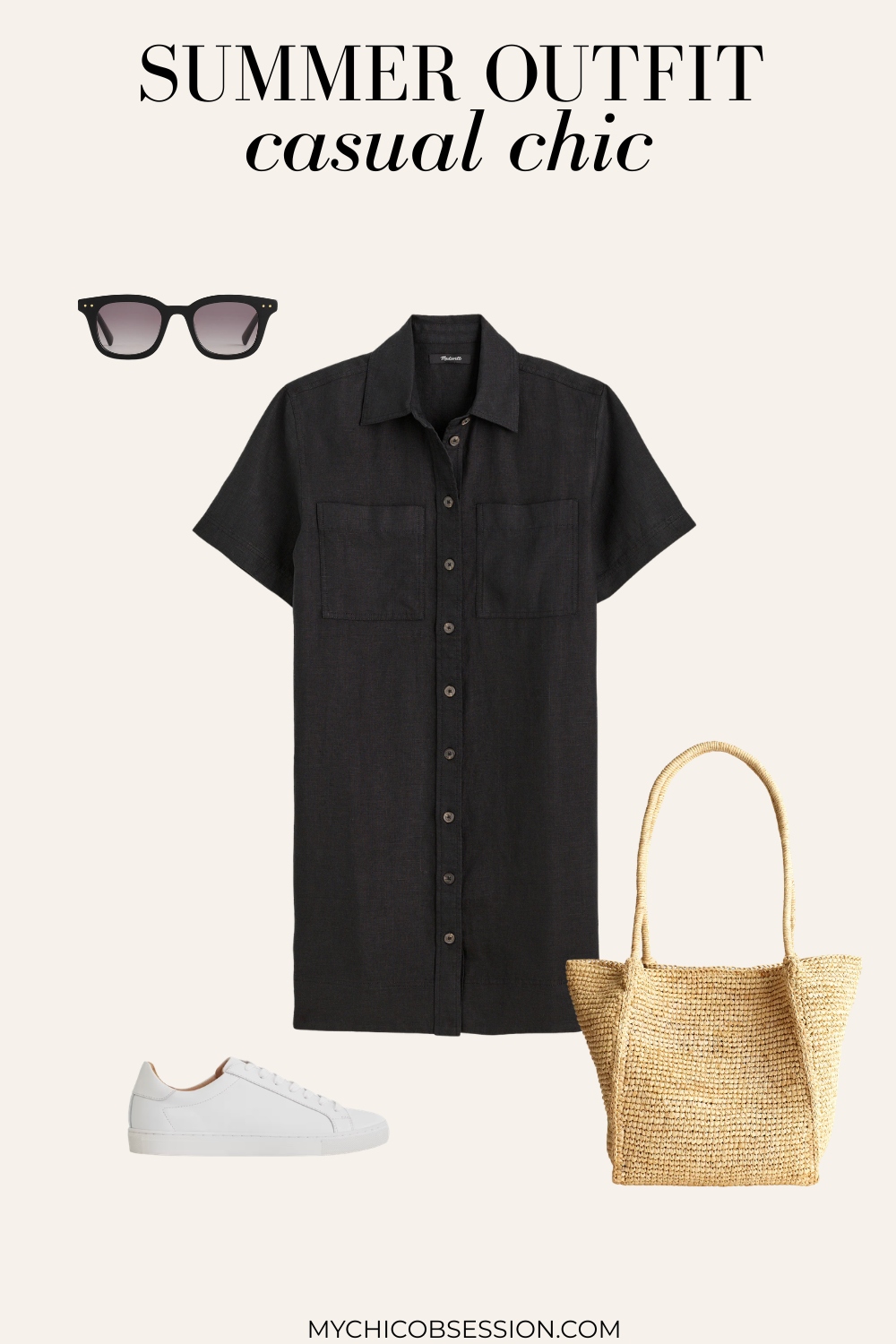 casual chic summer outfit