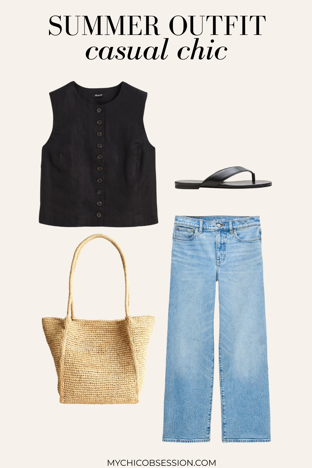 casual chic summer outfit