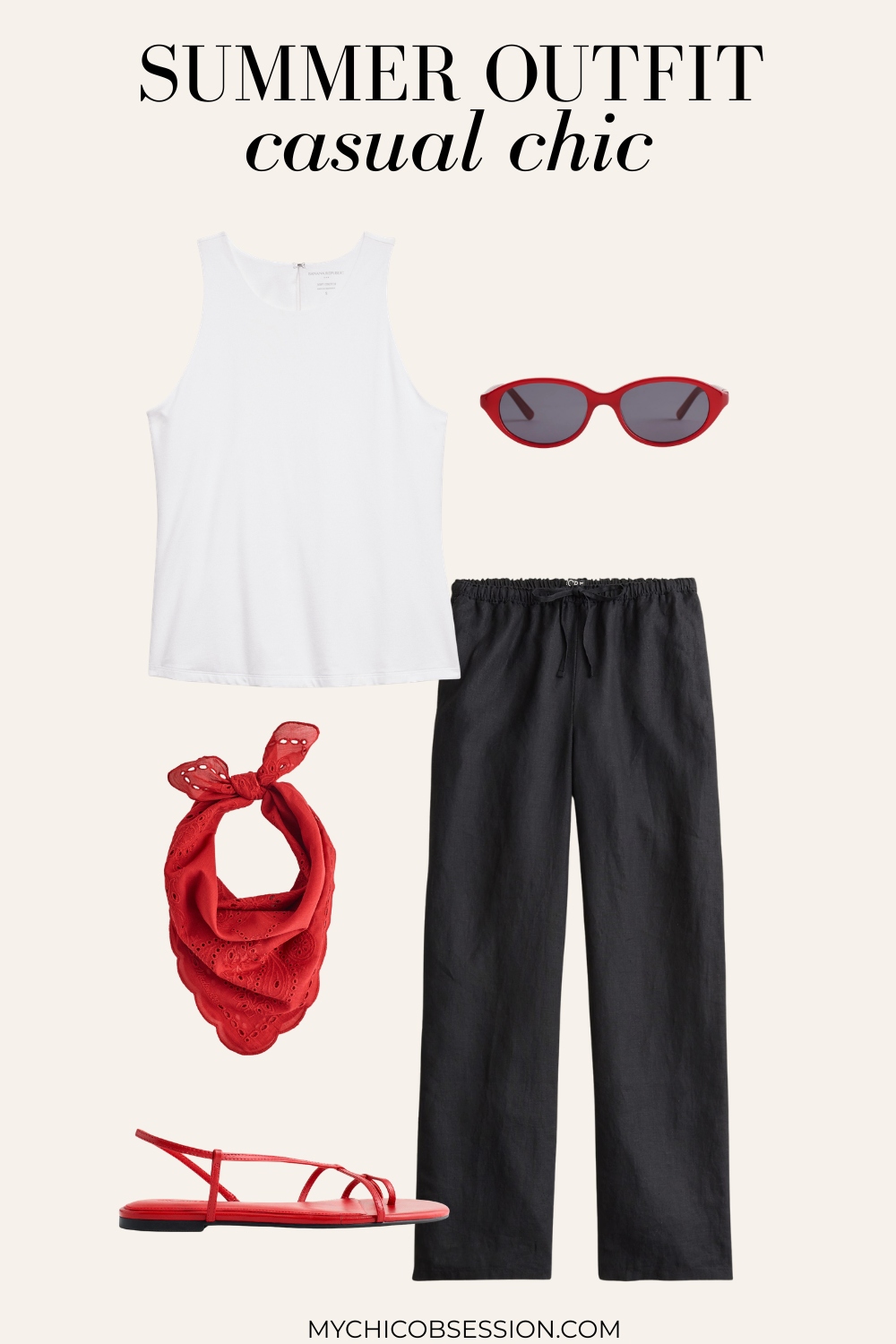 casual chic summer outfit