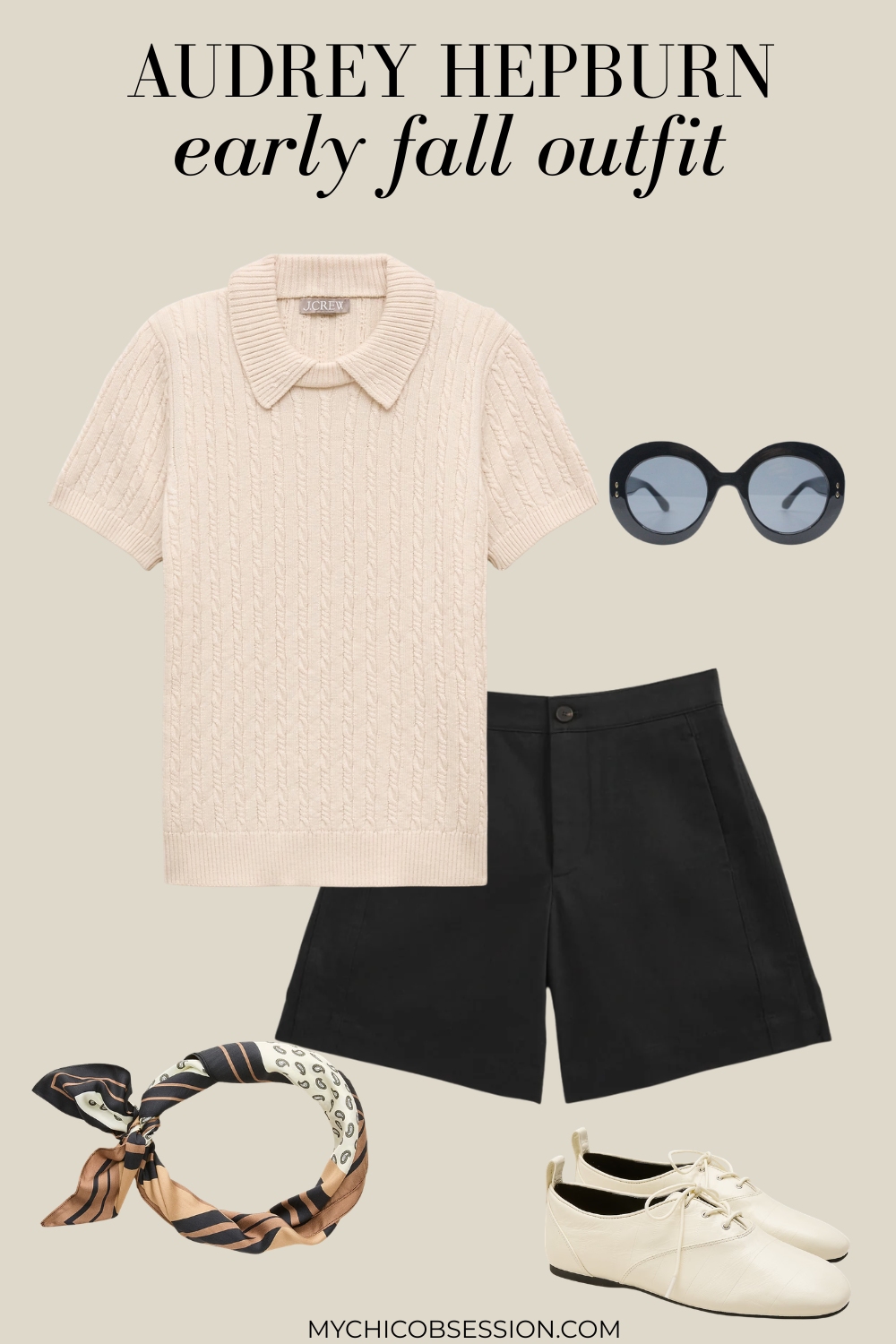 audrey hepburn early fall outfit