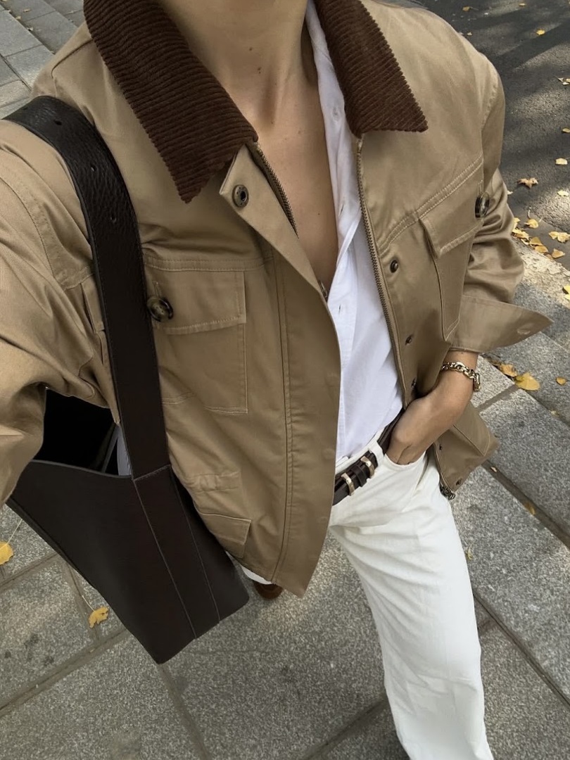 barn jacket fall outfit
